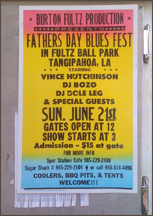 Fathers Day Blues Fest Poster